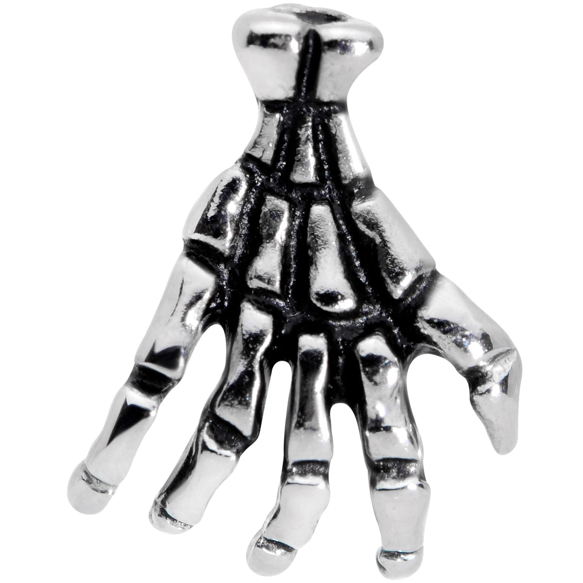 16G 5/16 Spooky Skeleton Hand Halloween Labret Monroe Tragus