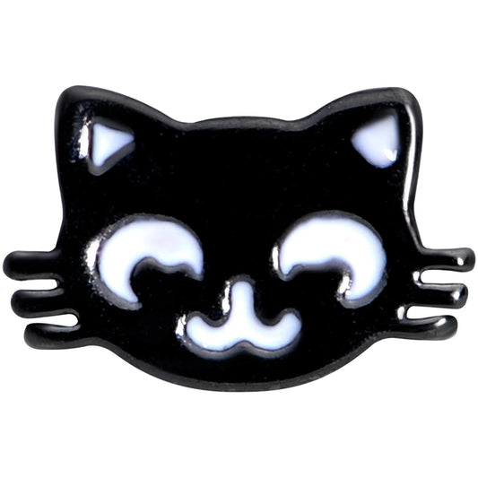 16G 5/16 Black Cat Mouse Halloween Labret Monroe Tragus