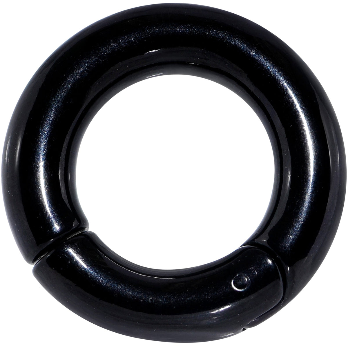 2G 5/8 Black PVD Steel Hinged Segment Ring