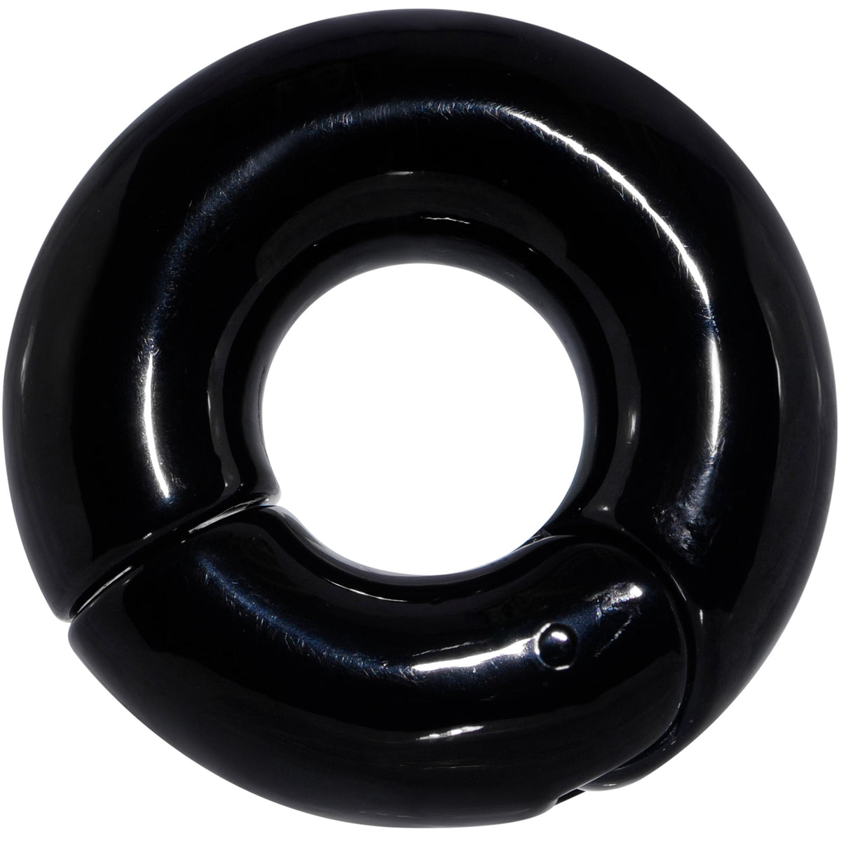 00G 9/16 Black PVD Steel Hinged Segment Ring