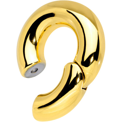 00G 5/8 Gold Tone PVD Steel Hinged Segment Ring