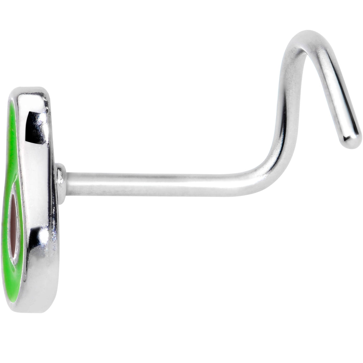 20G 1/4 Groovy Avocado Nose Screw
