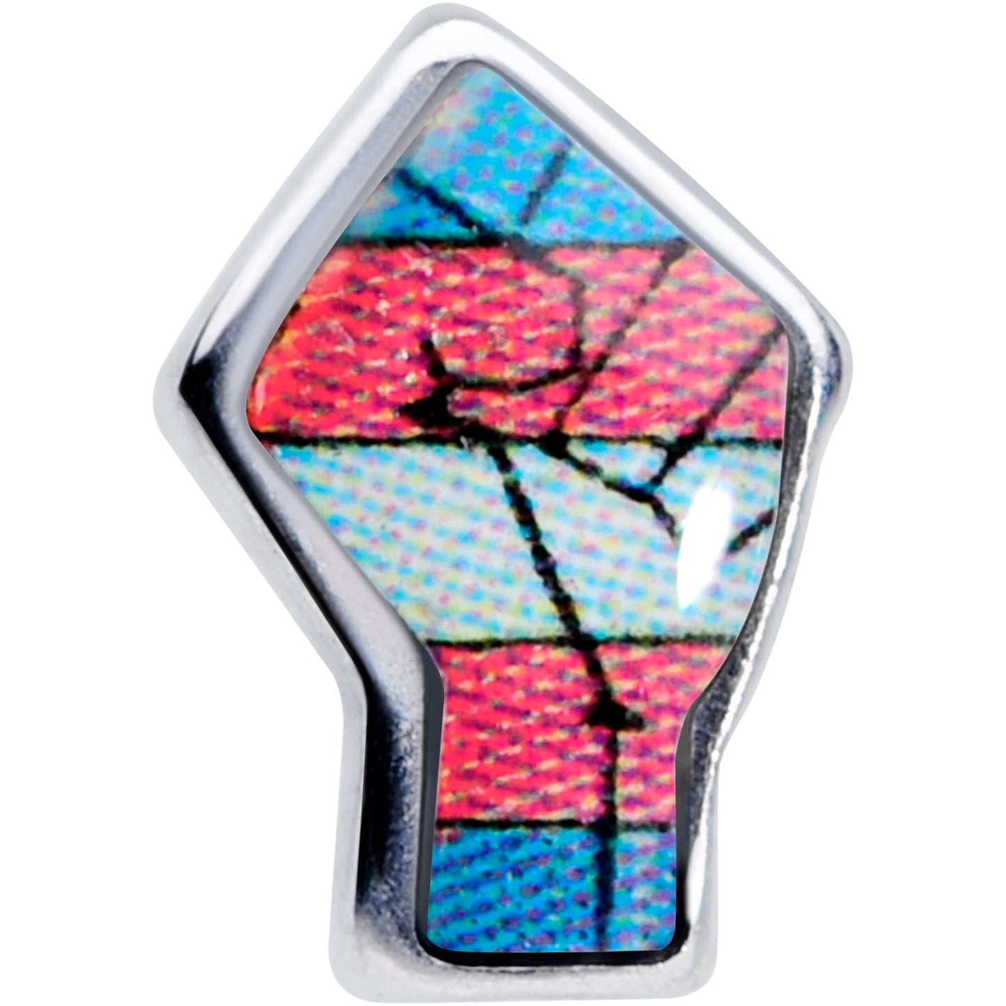20G 8mm Pink White Blue Transgender Pride Fist Nose Ring
