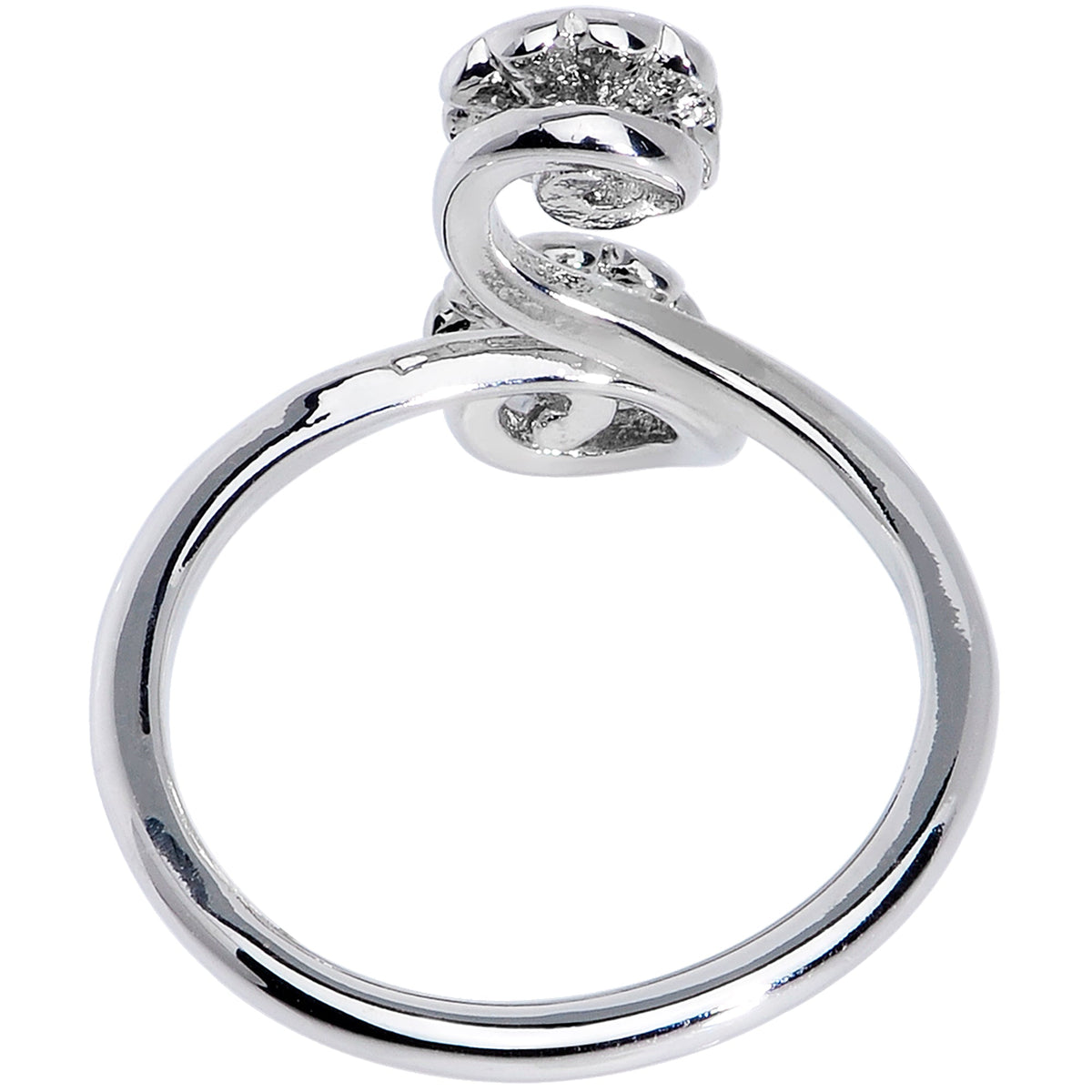 Spring Summer Rainbow Flower Spiral Toe Ring