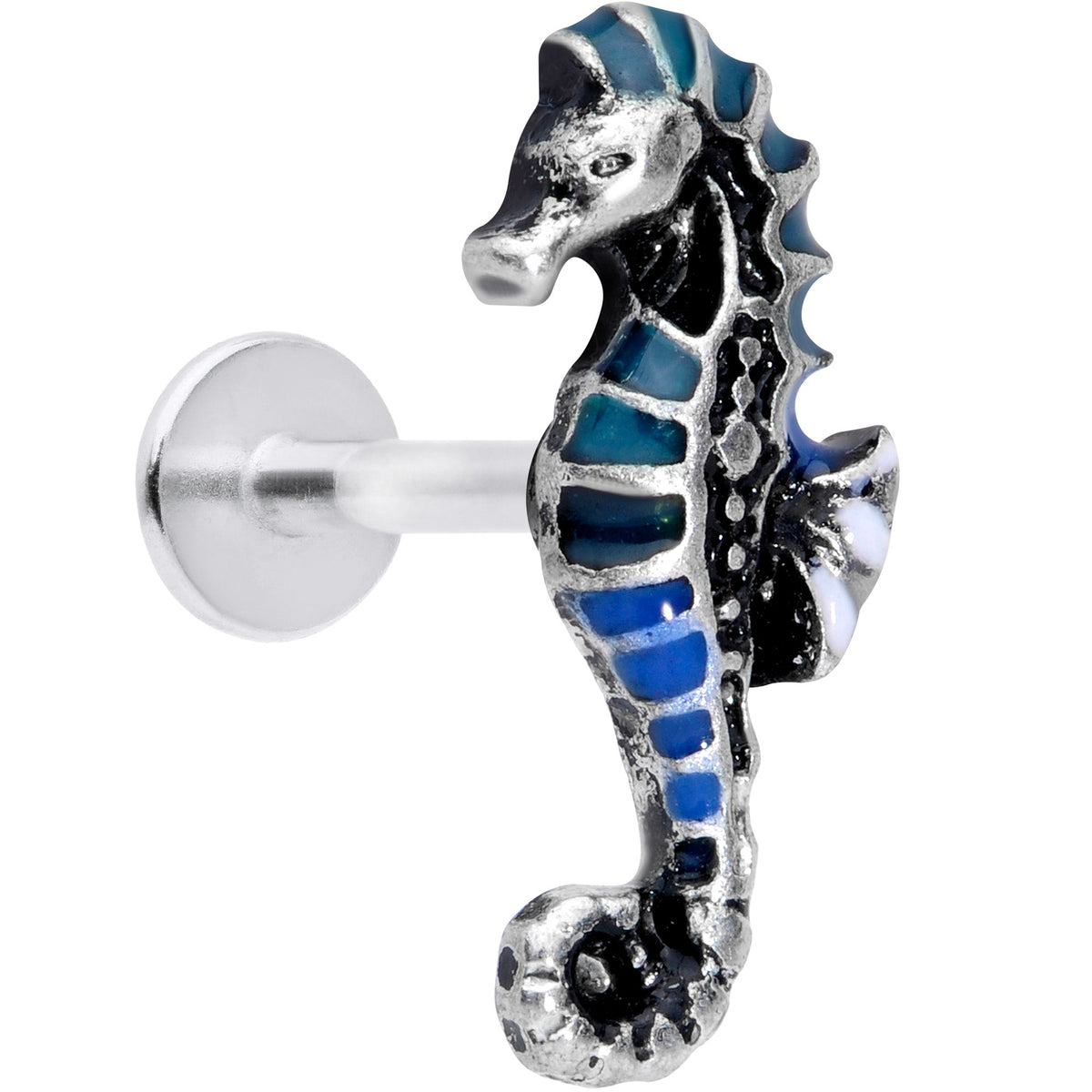 16G 5/16 Nautical Seahorse Labret Monroe Tragus