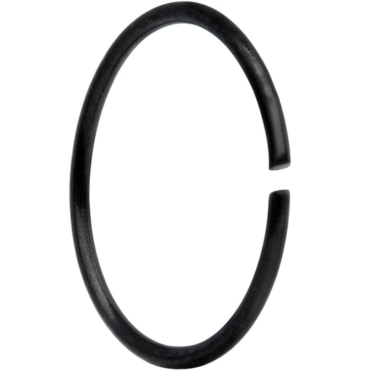 22G 5/16 Black Anodized Seamless Circular Ring Set of 12