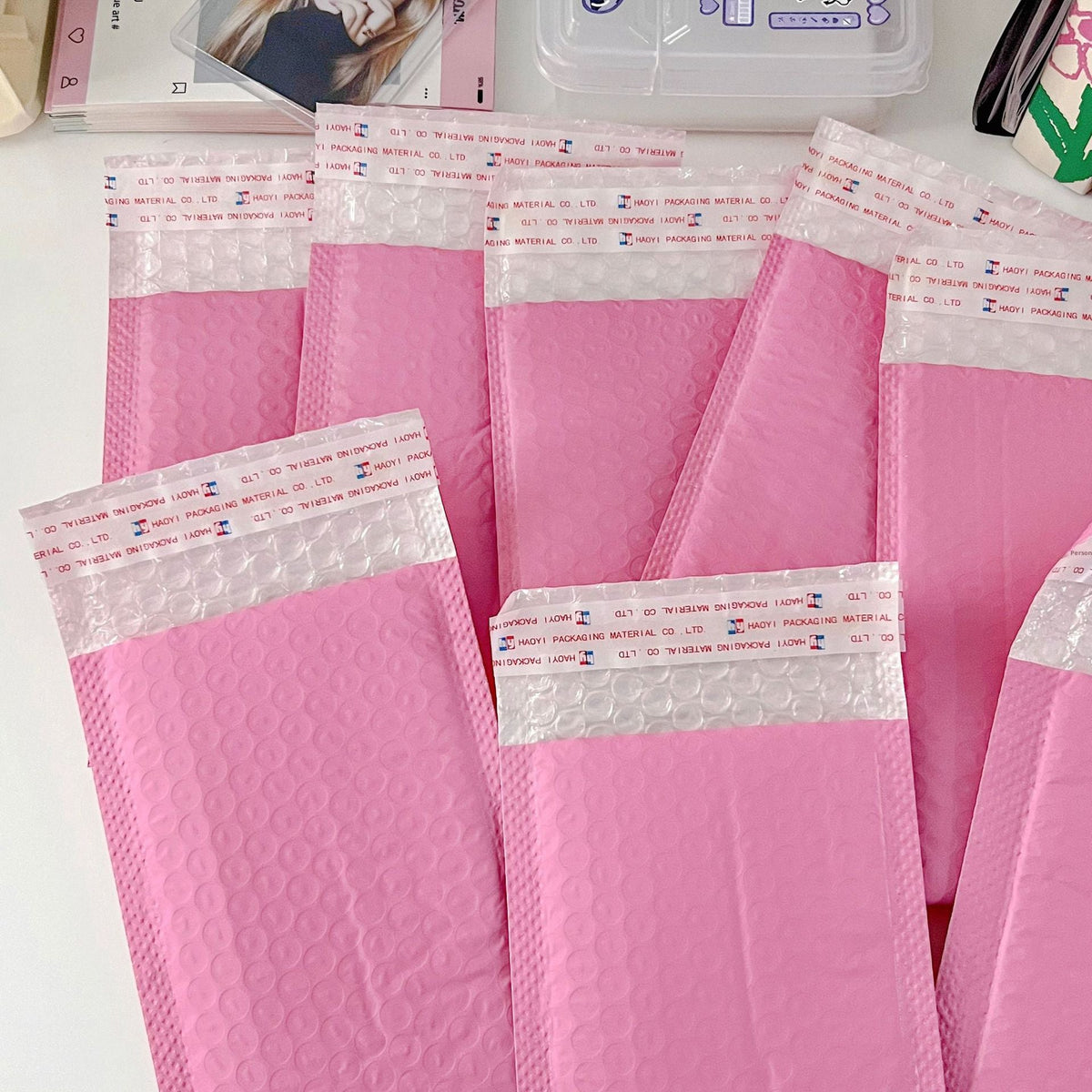Macaron packaging bag-blue-1 pack