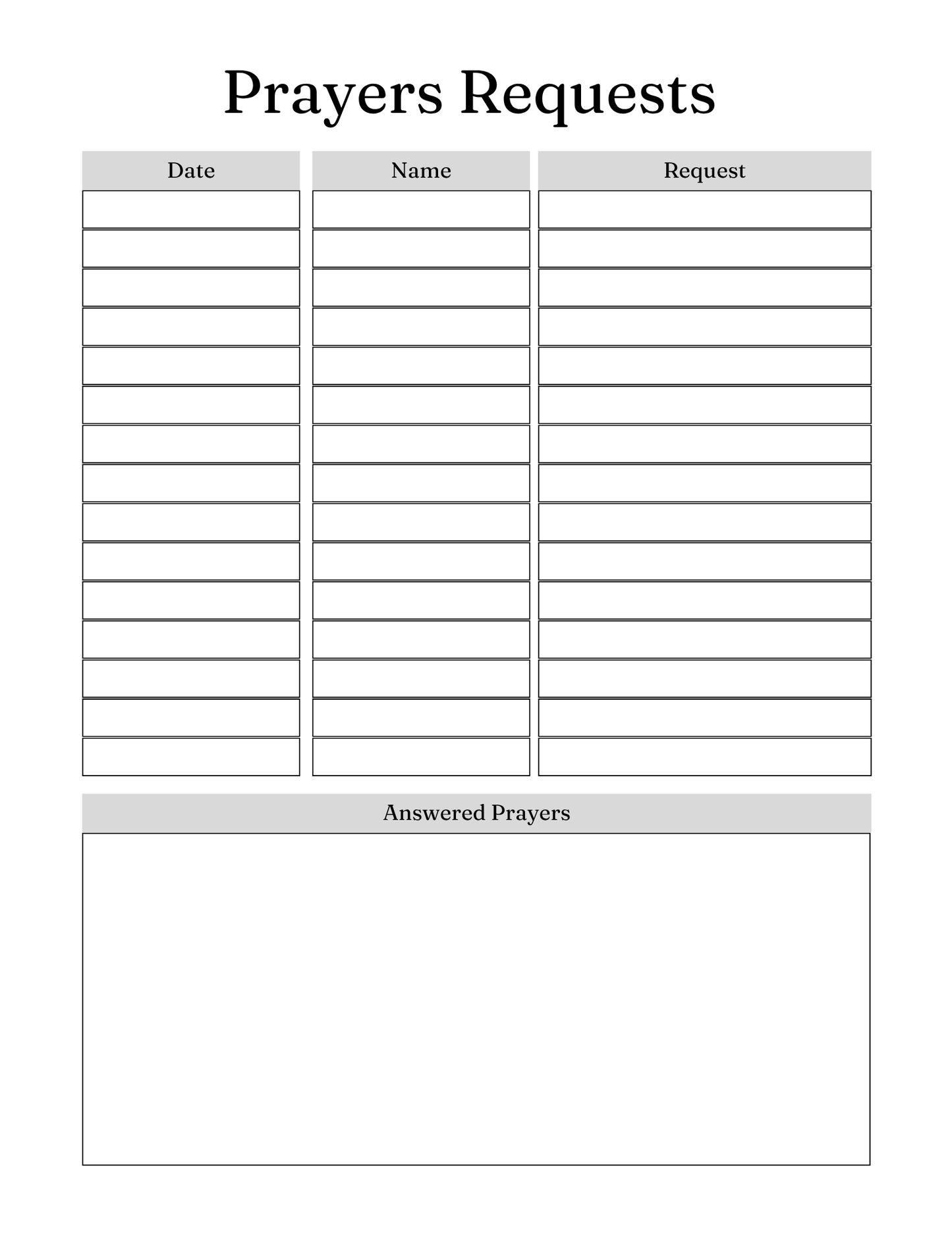 Prayer Journal