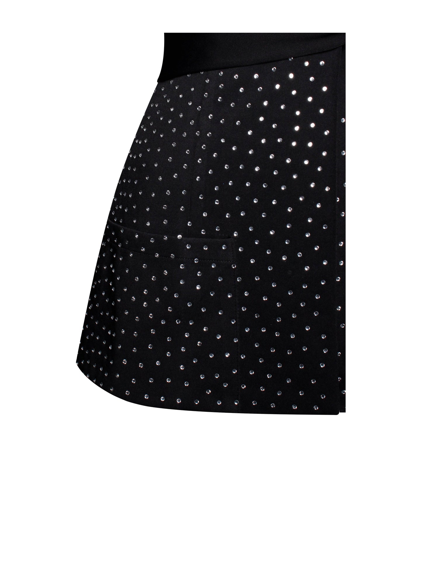 Visionary Crystal Embellished Black Blazer Jacket