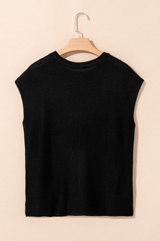 Jemma Sweater Tee with Side Slits