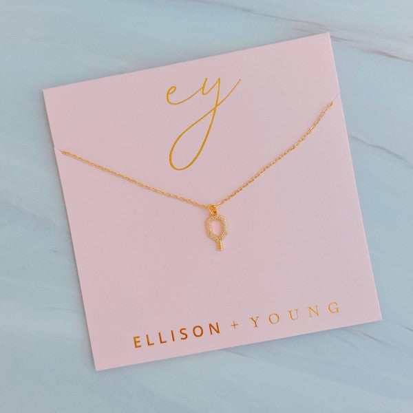 Club Pickleball Dainty Necklace