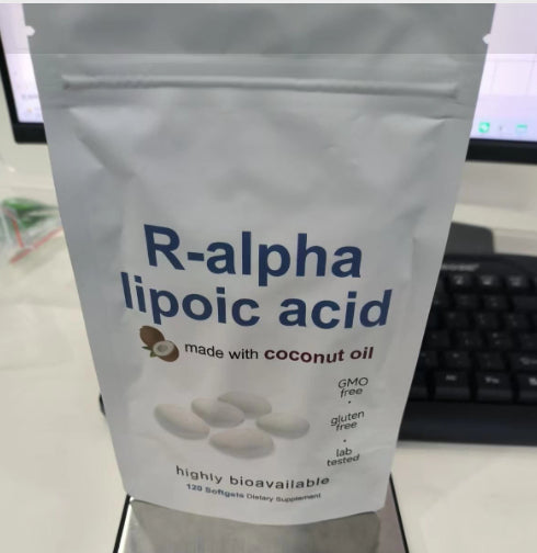 Alpha Lipoic Acid 600mg Softgels With MCT Oil Antioxidant Dietary Supplement Non GMO Gluten Free Soy Free 120 Softgels