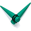 Green Matte Acrylic Straight Taper Set 2G to 00G