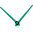 Green Matte Acrylic Straight Taper Set 2G to 00G