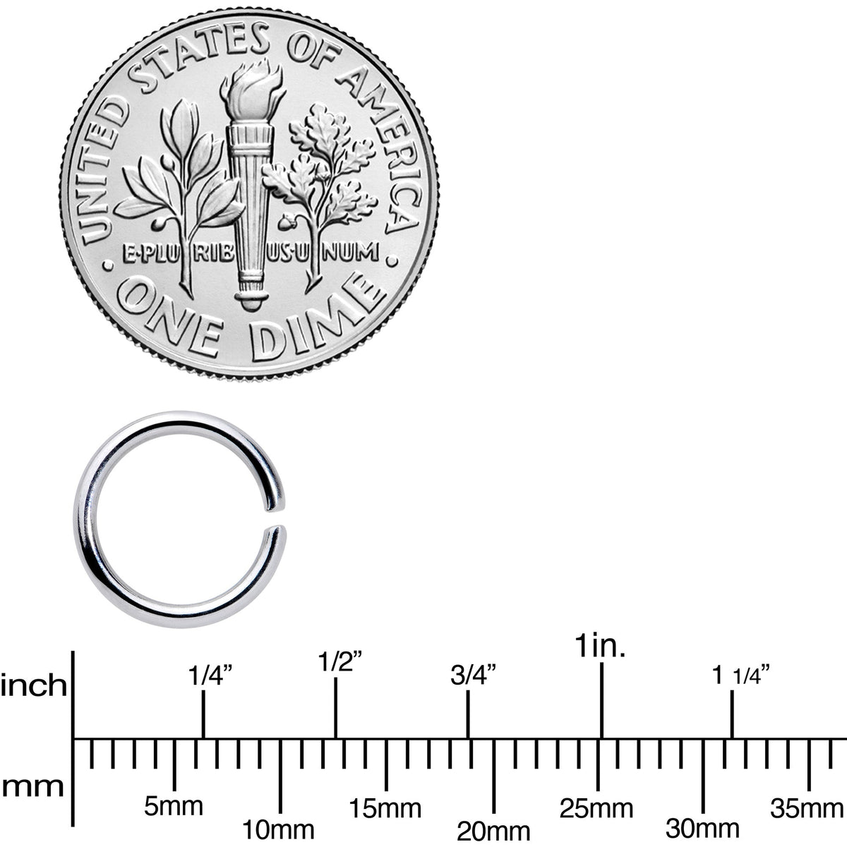 16G 5/16 Steel Black Gold Tone Seamless Cartilage Ring Set of 12