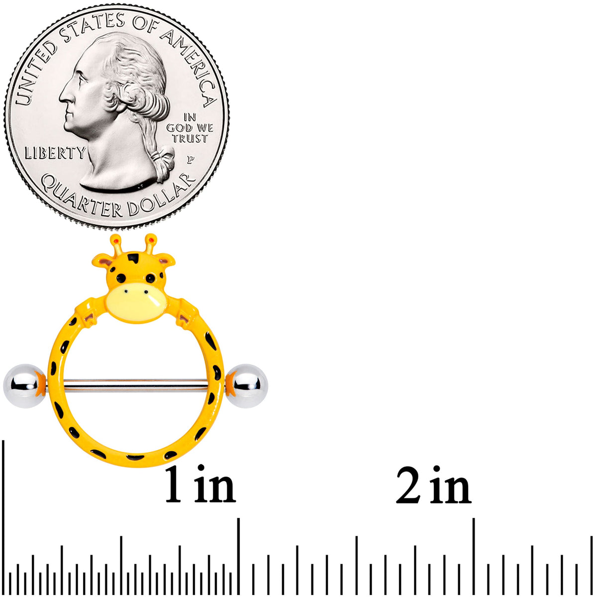 14G 5/8 Gentle Giraffe Nipple Shield Set