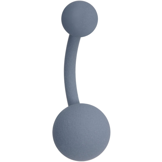 Gracefully Grey Matte Belly Ring