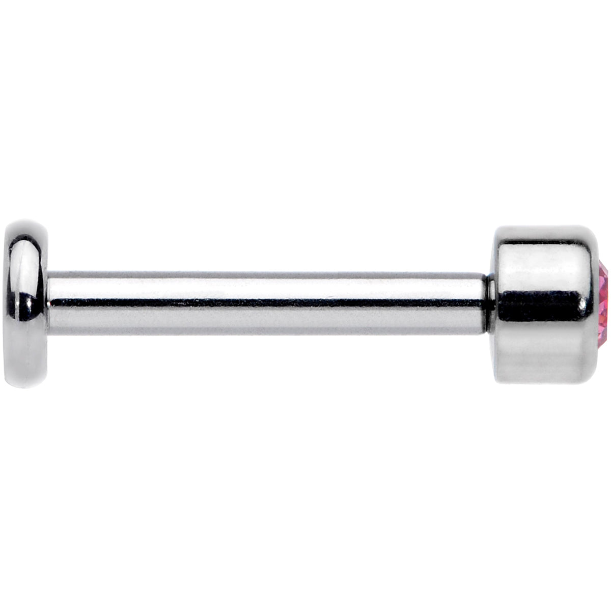 16G 5/16 Pink Gem Grade 23 Titanium Internally Threaded Labret