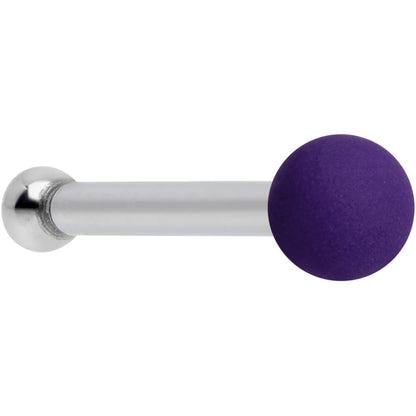 20G 1/4 Purple Matte 2mm Nose Bone