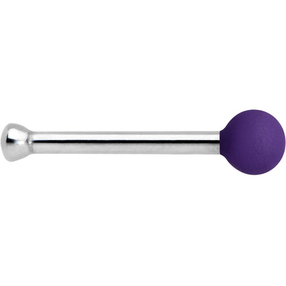 20G 1/4 Purple Matte 2mm Nose Bone