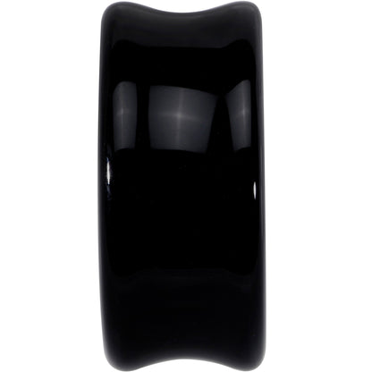 Natural Black Agate Stone Saddle Plug Set