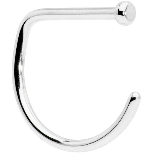 18G 3/8 G23 Implant Grade Titanium D Shape Nose Hoop