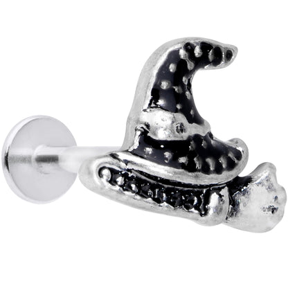 16G 5/16 Broom Witch Hat Halloween Labret Monroe Tragus