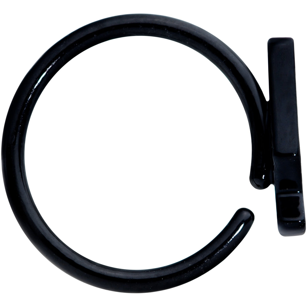 18G 3/8 Black Retro Lava Lamp Nose Hoop