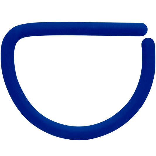 18G 3/8 Light Blue Matte D Shape Septum Ring