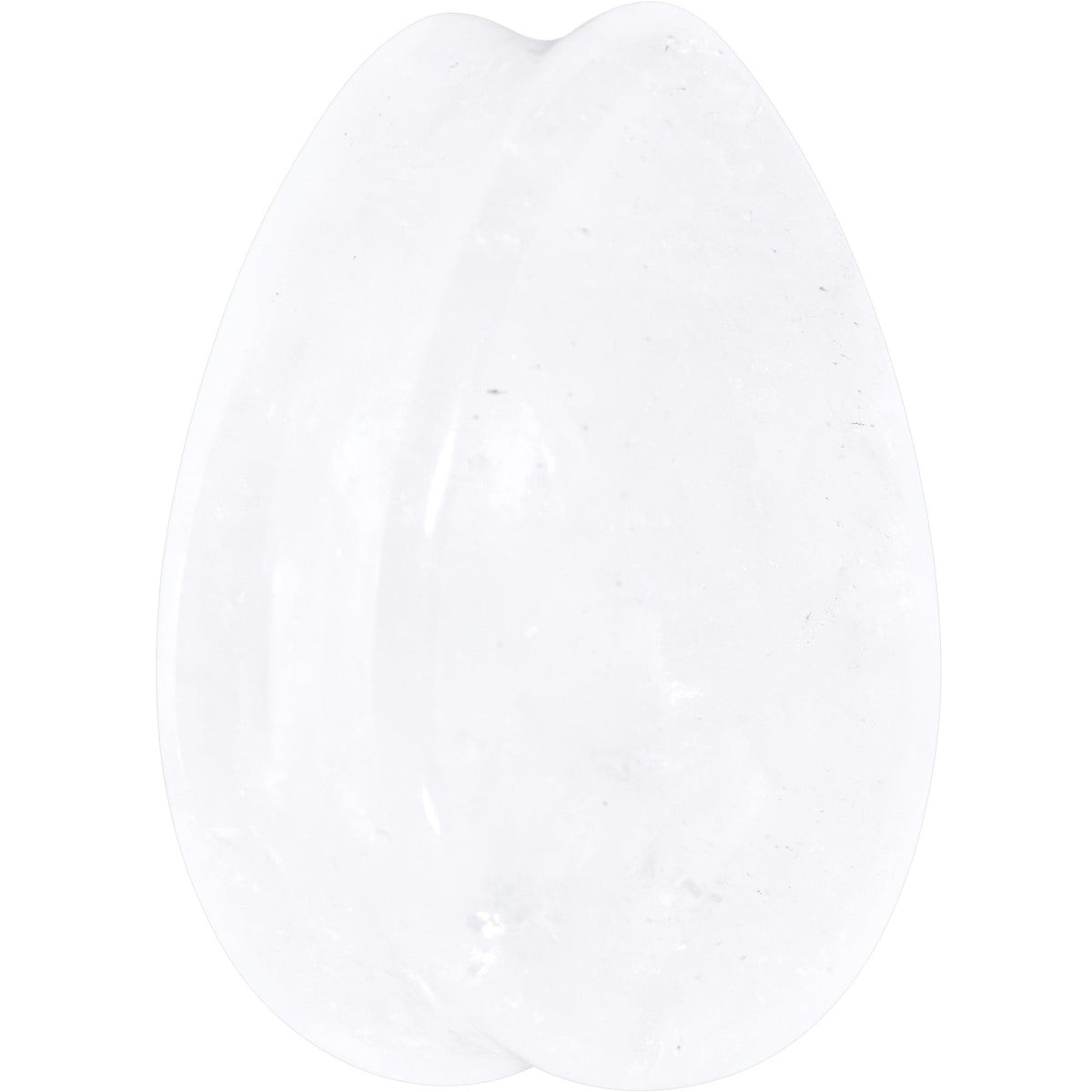 White Cloudy Quartz Drop Saddle Plug Set