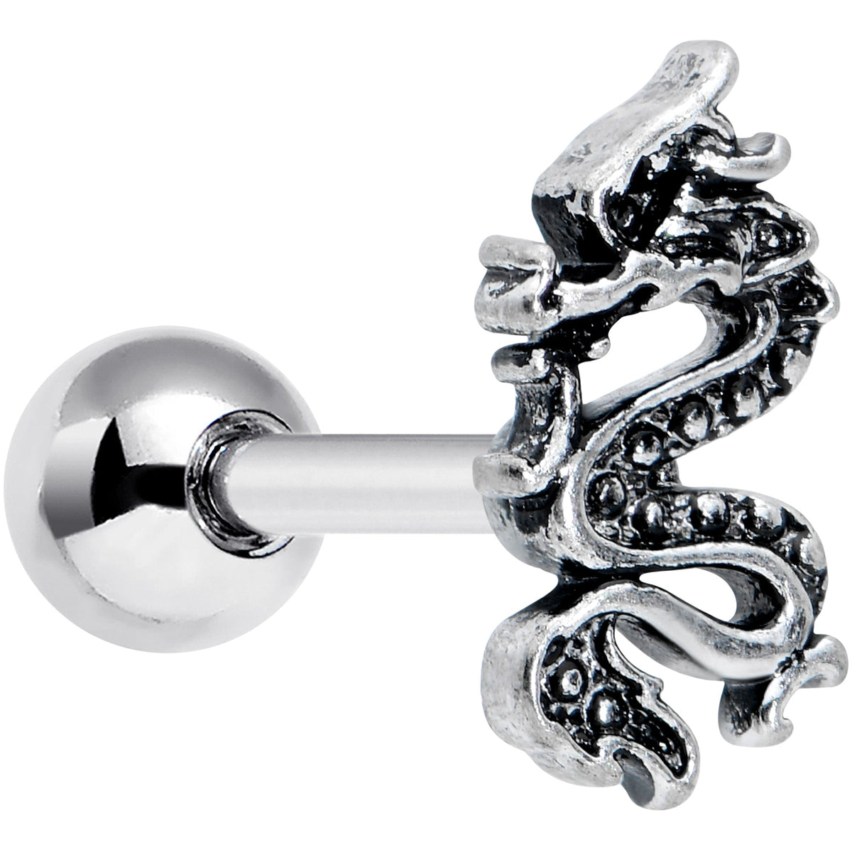 16G 1/4 Regal Medieval Dragon Cartilage Tragus Earring