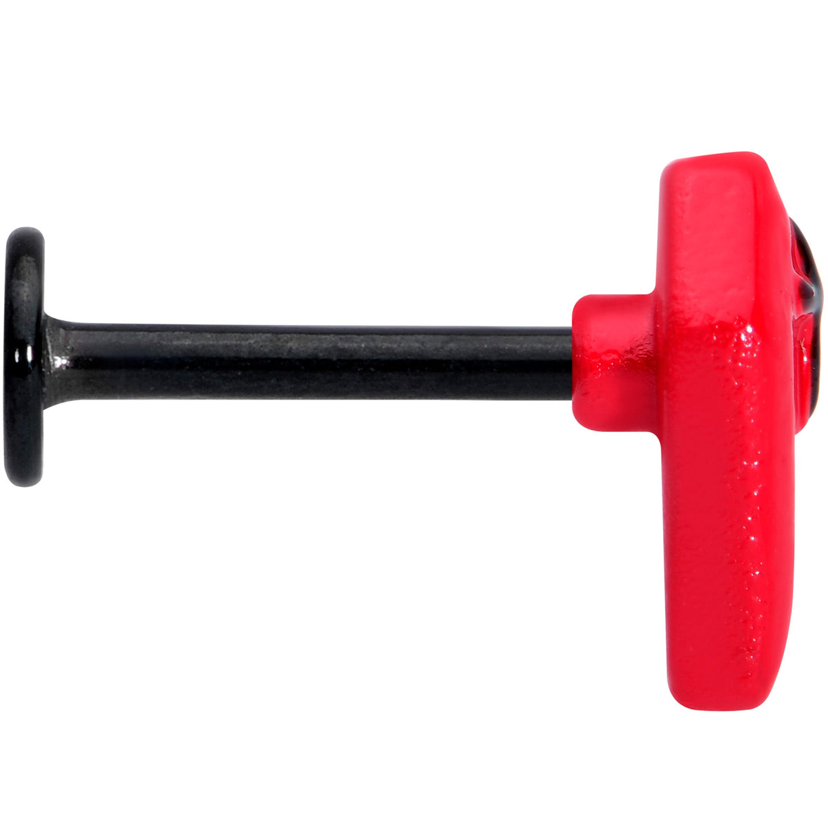16G 5/16 Black Red Coffin Halloween Labret Monroe Tragus
