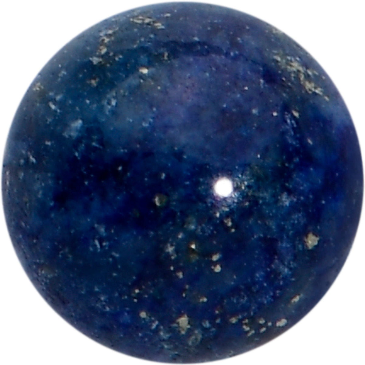 16G 1/4 Elegant Blue Agate Internally Threaded Labret Tragus