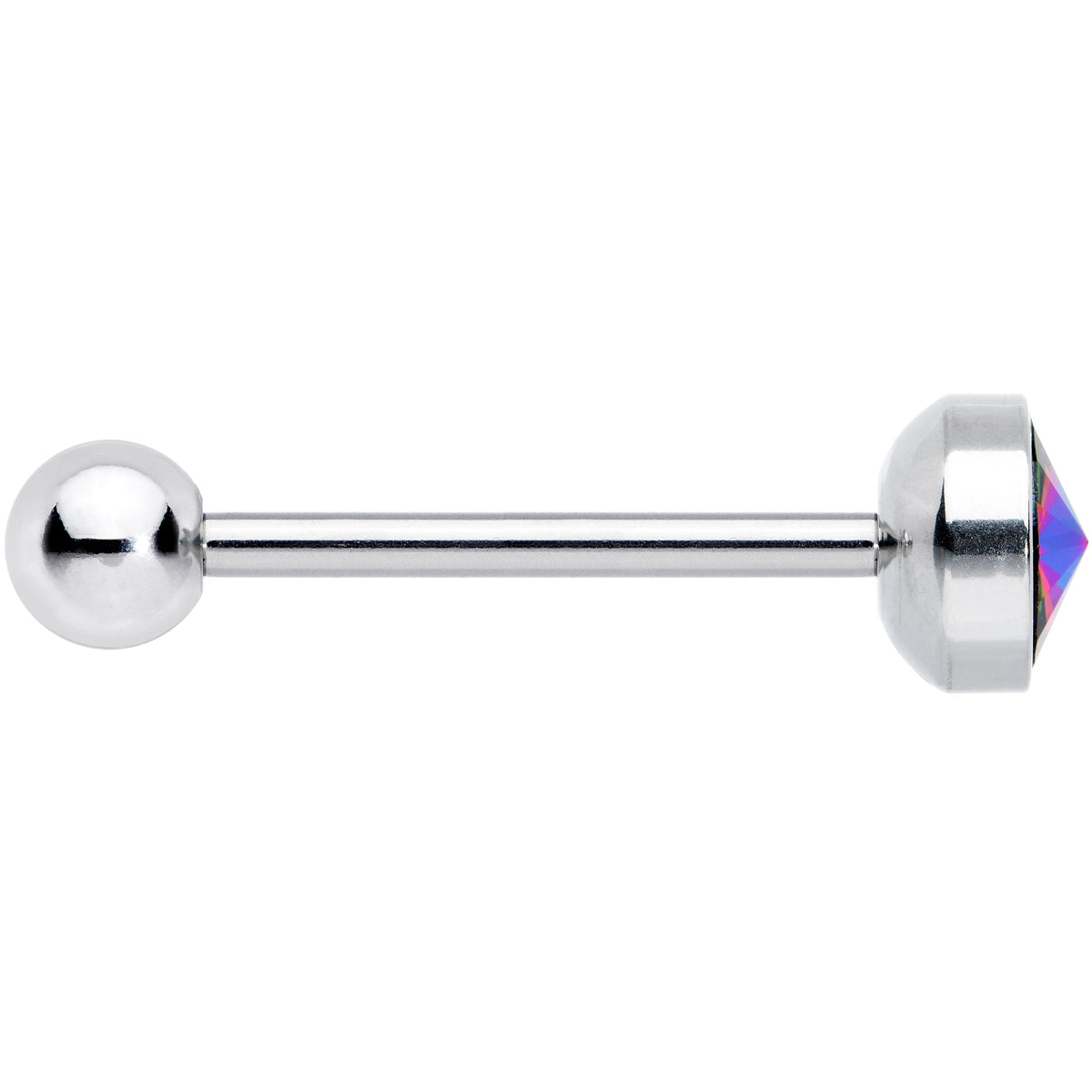 Vitrail Gem Top Simply Lovely Barbell Tongue Ring