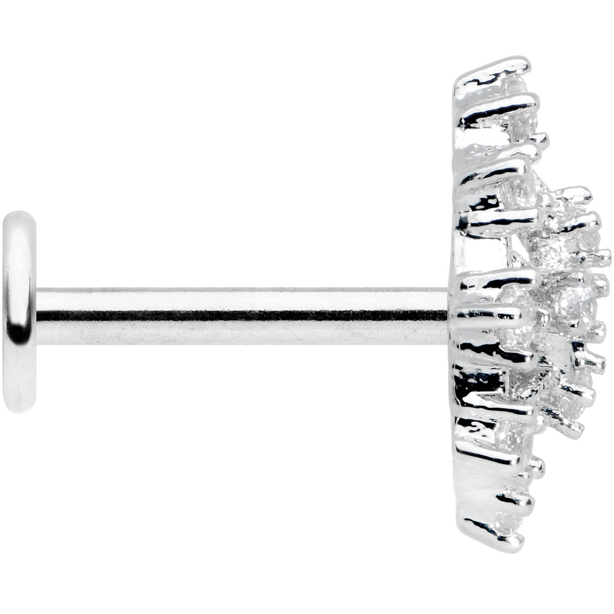 16G 5/16 Clear CZ Gem Constellation Labret Monroe Tragus