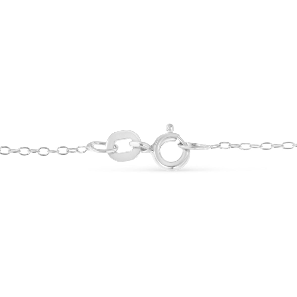 Sterling Silver Diamond Station Necklace (1/2 cttw, I-J Color, I1-I2 Clarity)