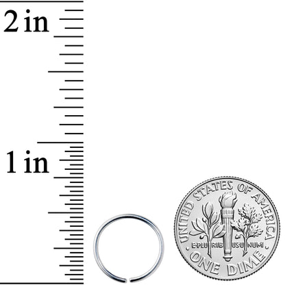 18G 7/16 Grade 23 Titanium Bendable Hoop Ring