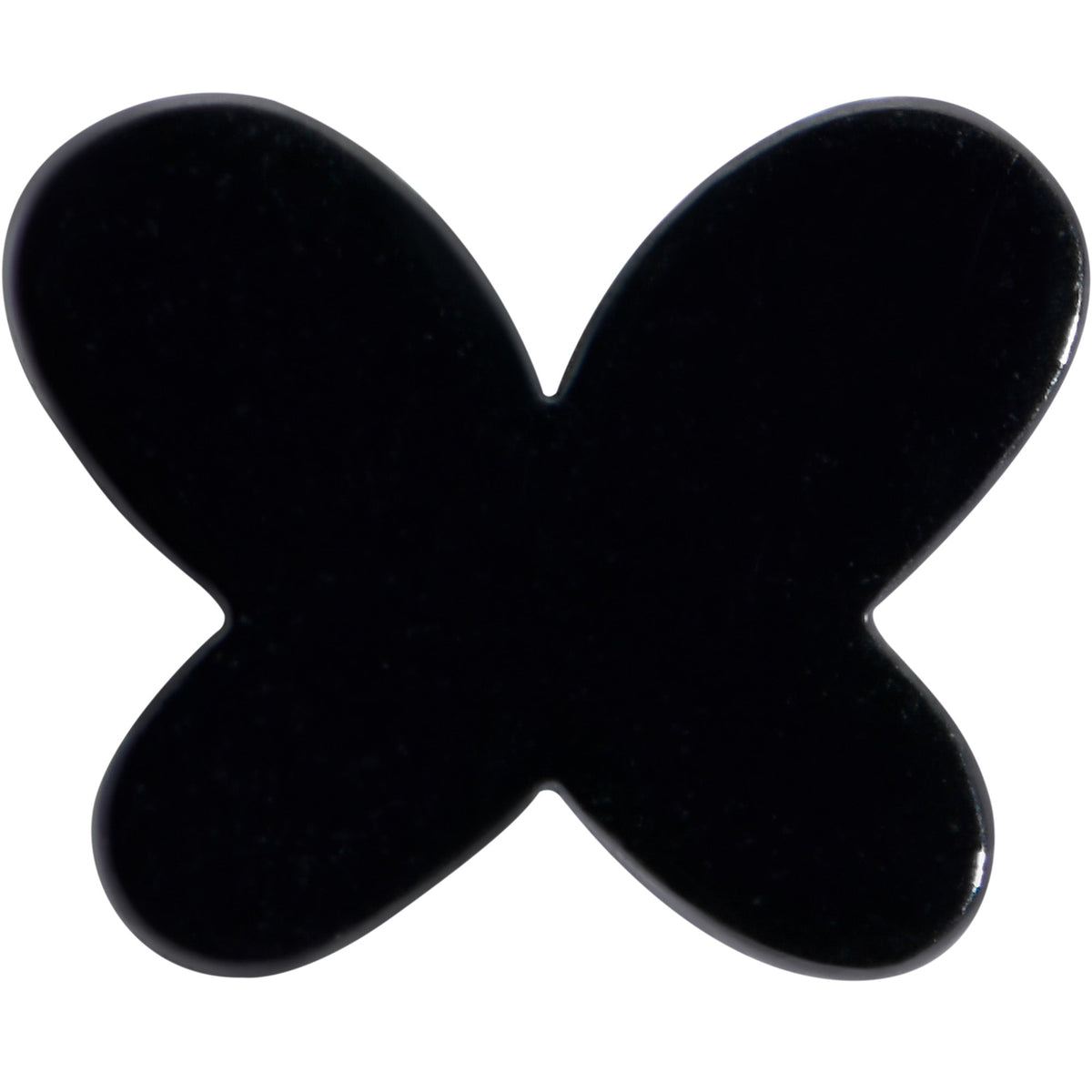 16G 5/16 Black Simple Butterfly Internally Threaded Labret Tragus