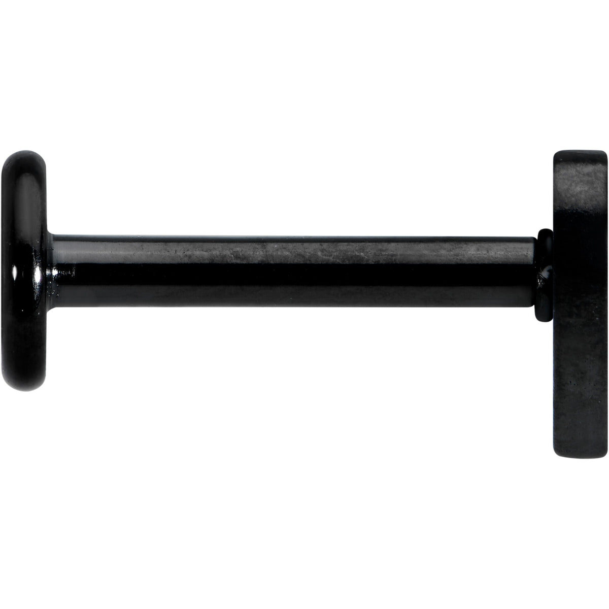 16G 5/16 Black Simple Heart Internally Threaded Labret Tragus