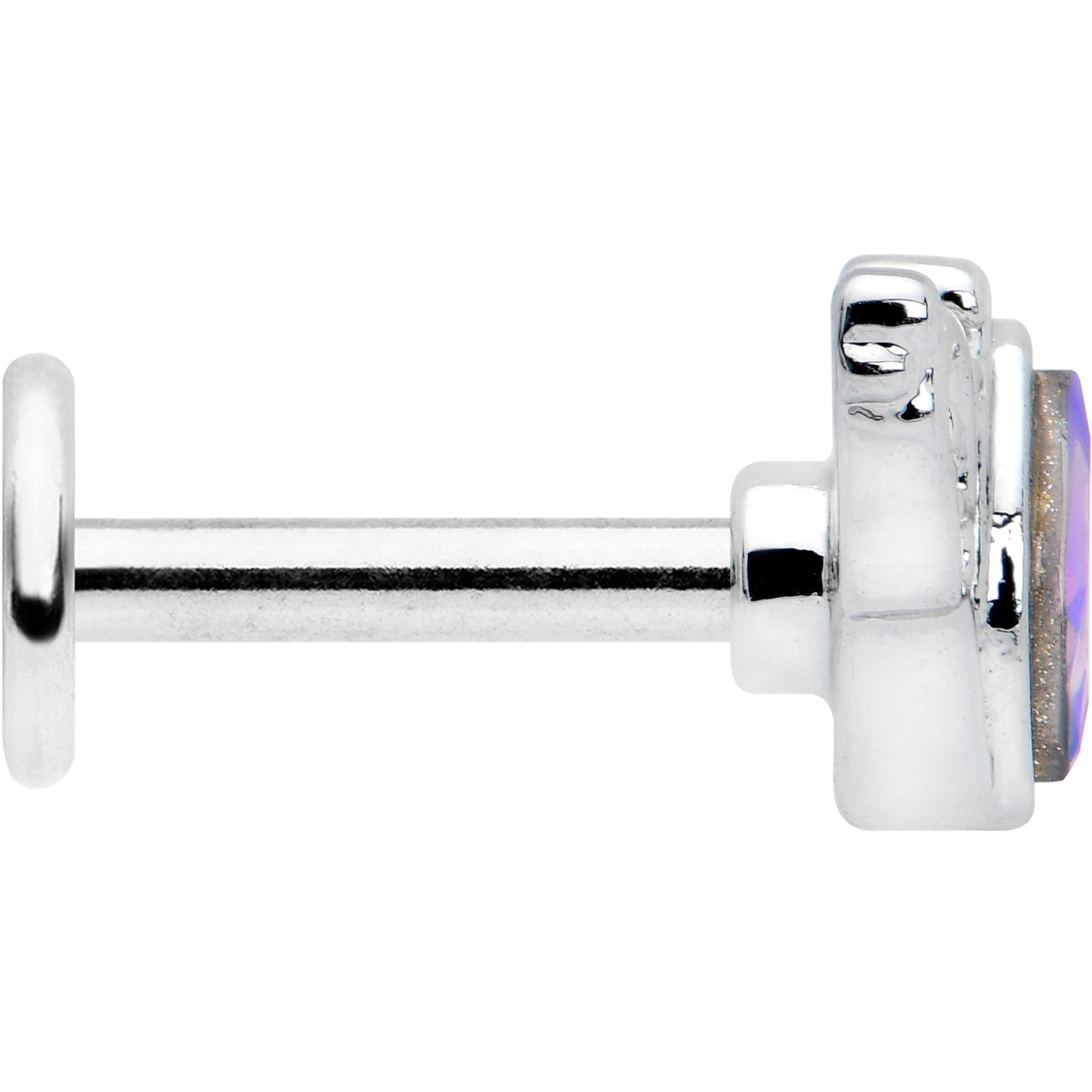 16G 1/4 Aurora Gem Deco Waves Labret