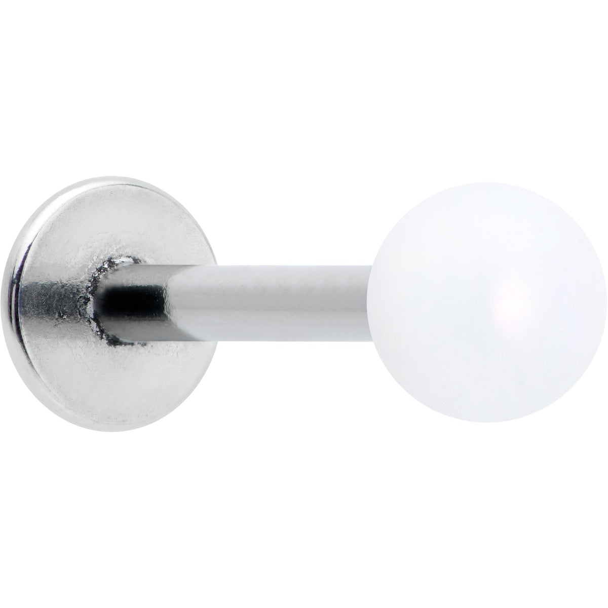 16G 5/16 Matte White Aurora Labret Monroe Tragus