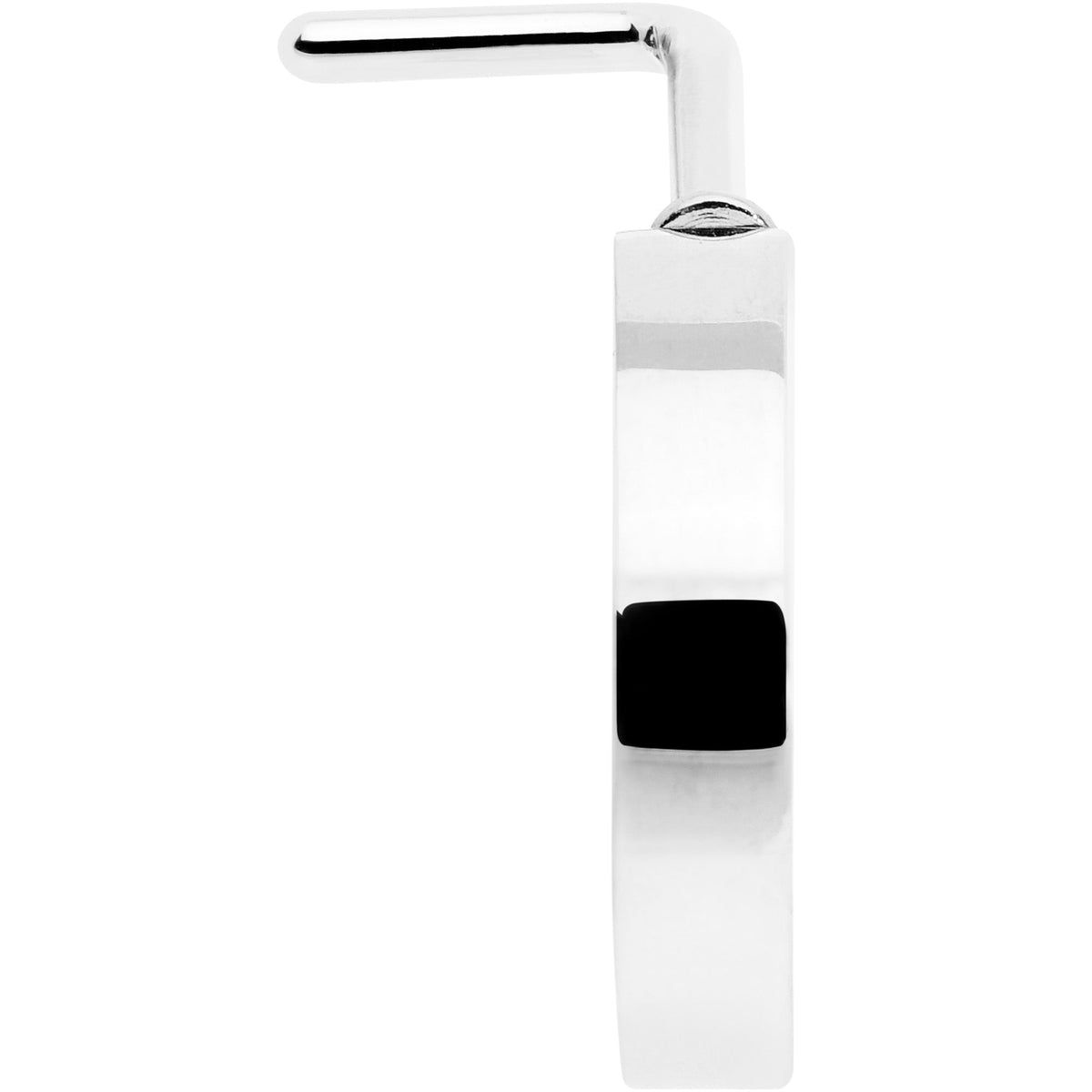 20G 1/4 Simply Smooth Faux Hoop L Shape Nose Ring