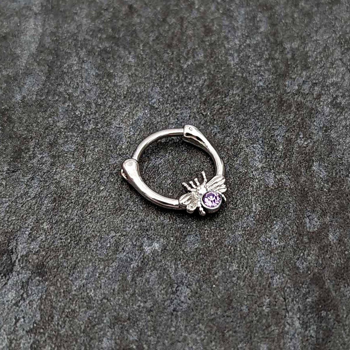 16G 5/16 Purple Gem Ultra Fly Cartilage Clicker