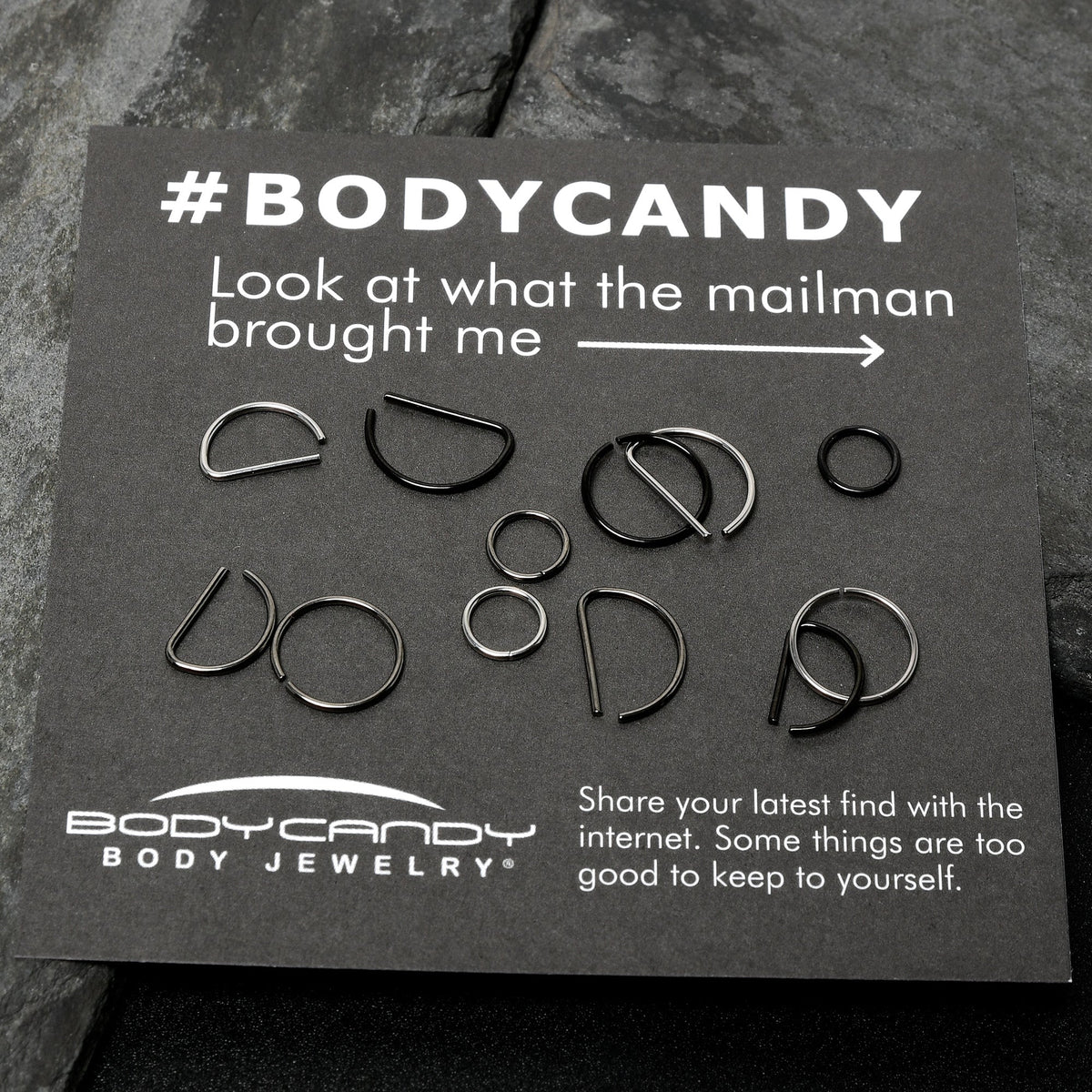 20G 12 Pack ASTM F-136 Implant Grade Titanium Nose Hoop D Shaped Septum Ring and Cartilage Ear Hoop Earring Set
