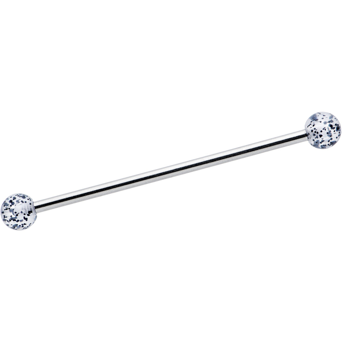 14G Black Tie Ghosts Glow in Dark Industrial Barbell 38mm Set of 3