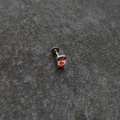 16G 5/16 Sweet Pumpkin Latte Autumn Labret Monroe Tragus