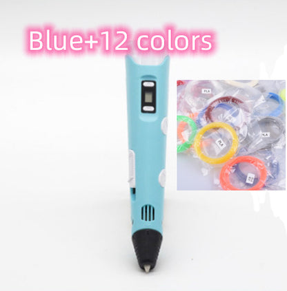 3D print pen 3D pen two generation graffiti 3D stereoscopic paintbrush