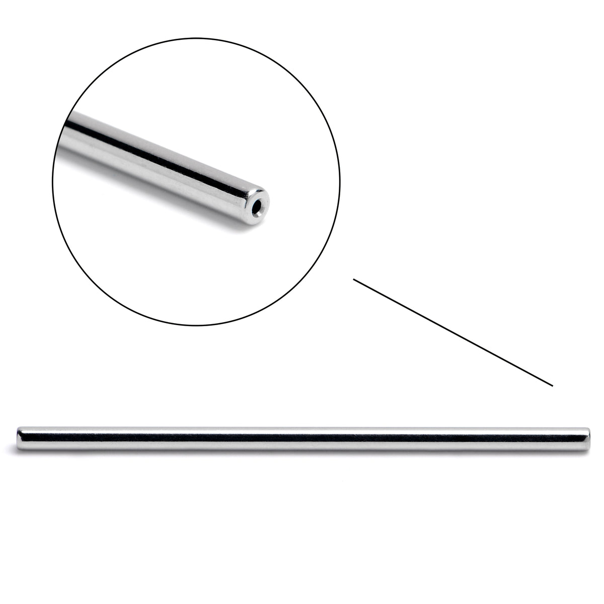 14G 38mm ASTM F-136 Implant Grade Titanium Threadless Replacement Barbell
