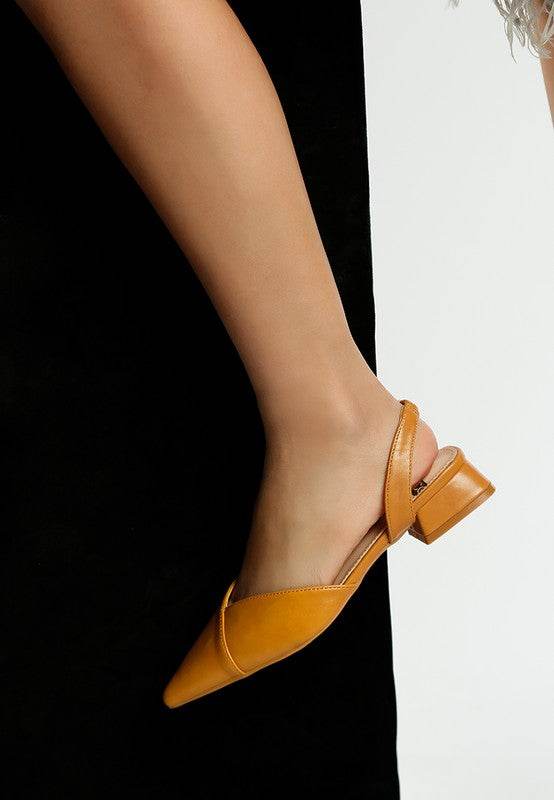 Tijay Soft Real Leather Slingback Sandals