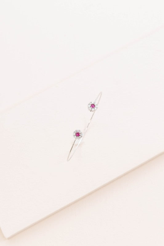Pink Floral Cuff